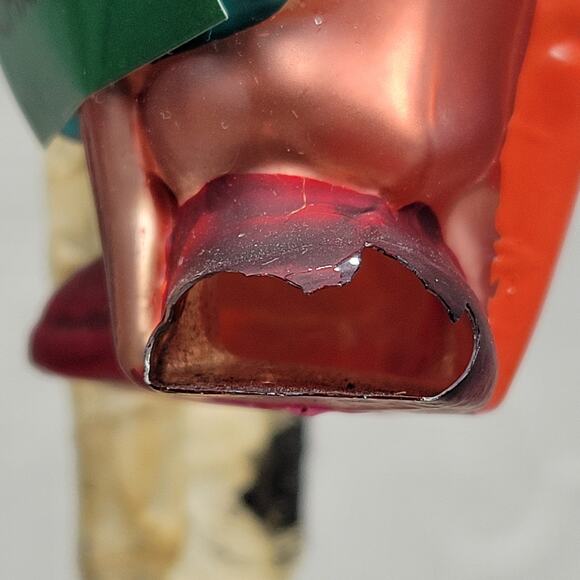 2001 Warner Bros. Merry Christmas Ornament Vintage Glass Character Red Pink 5” - Picture 9 of 16